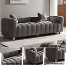 Modern 3 Seater Sofa With 2 Pillows