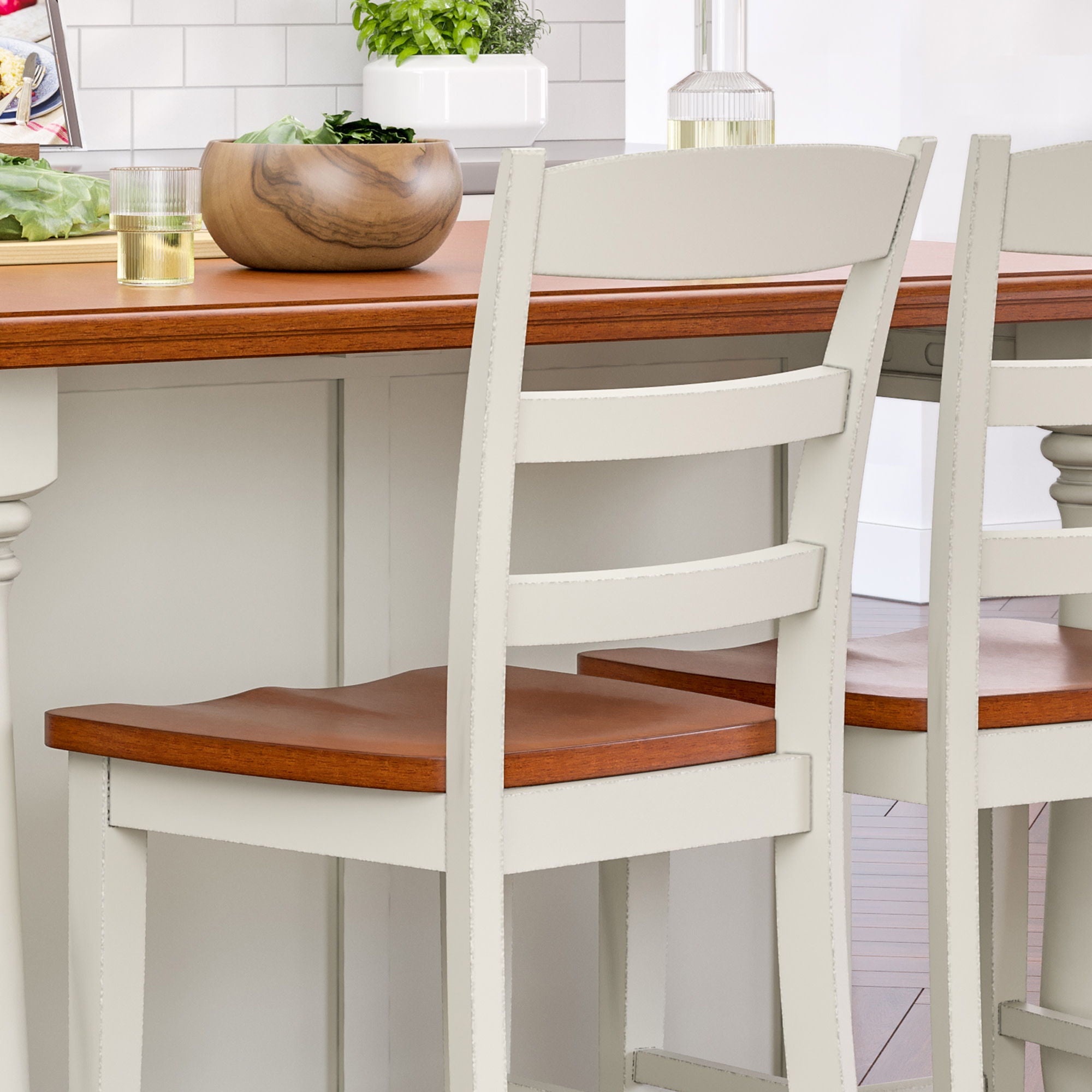 Monarch - Kitchen Island Set - White