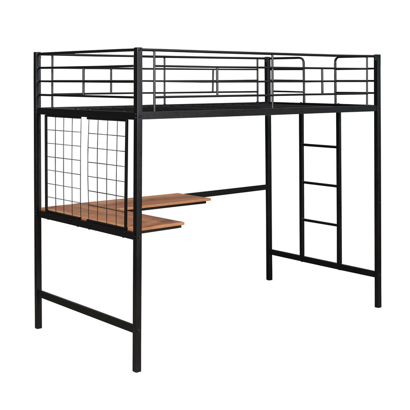 Bed With Desk And Grid