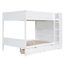 Bunk Bed With 2 Drawers And Multi Layer Cabinet