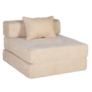 Convertible Floor Sofa Bed With Fixed Shape Frame For Living Room