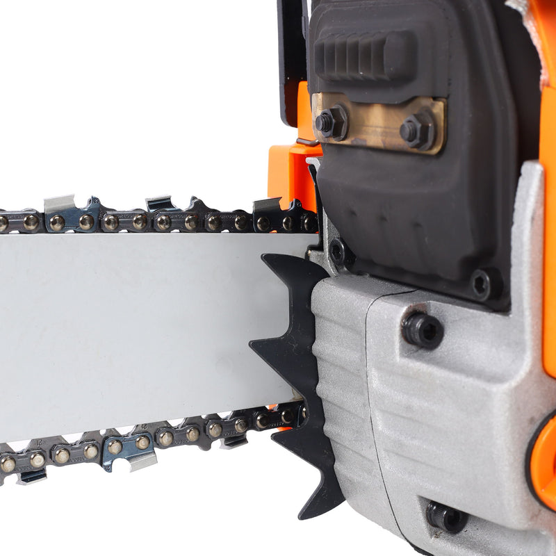 62Cc Gas Powered Chainsaw With 20" Oregon Chain & Bar 2 Cycle Petrol Handheld Cordless Design Epa Compliant - Orange