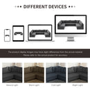 Modular Sectional Reversible U Shaped Couch Set, Free Combination Minimalist Style Oversized 8 Seat Convertible Sofa