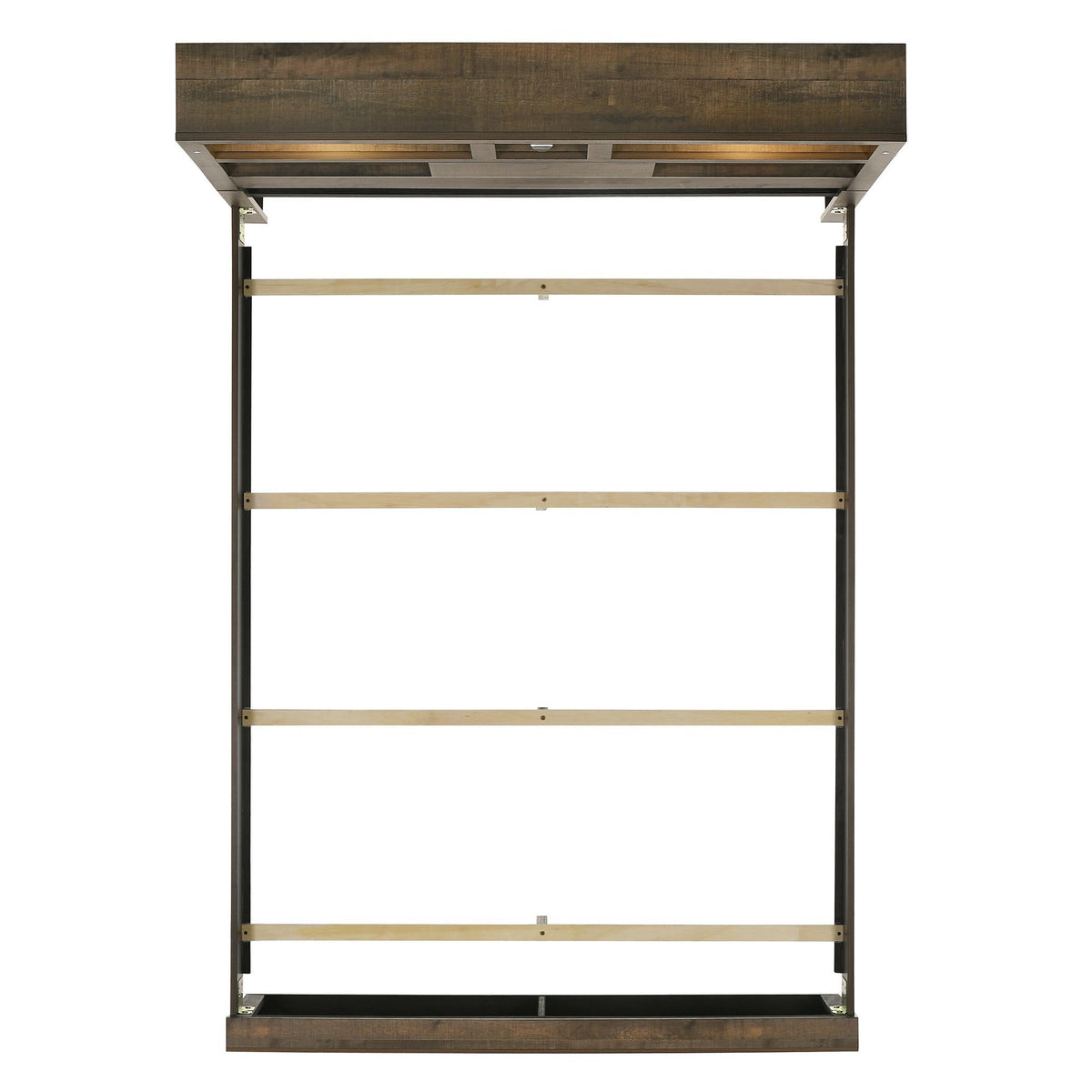 Bailey Bookcase Panel Bedroom Set With Bluetooth in Dark Brown by Elements International, view 10