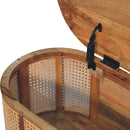 Larrisa - Rounded Lid Up Blanket Box - Oak