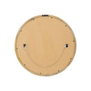 Mango Wood Round Mirror With Glass Surface - Natural