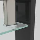 Modern Rectangular Coffee Table With Tempered Glass Top