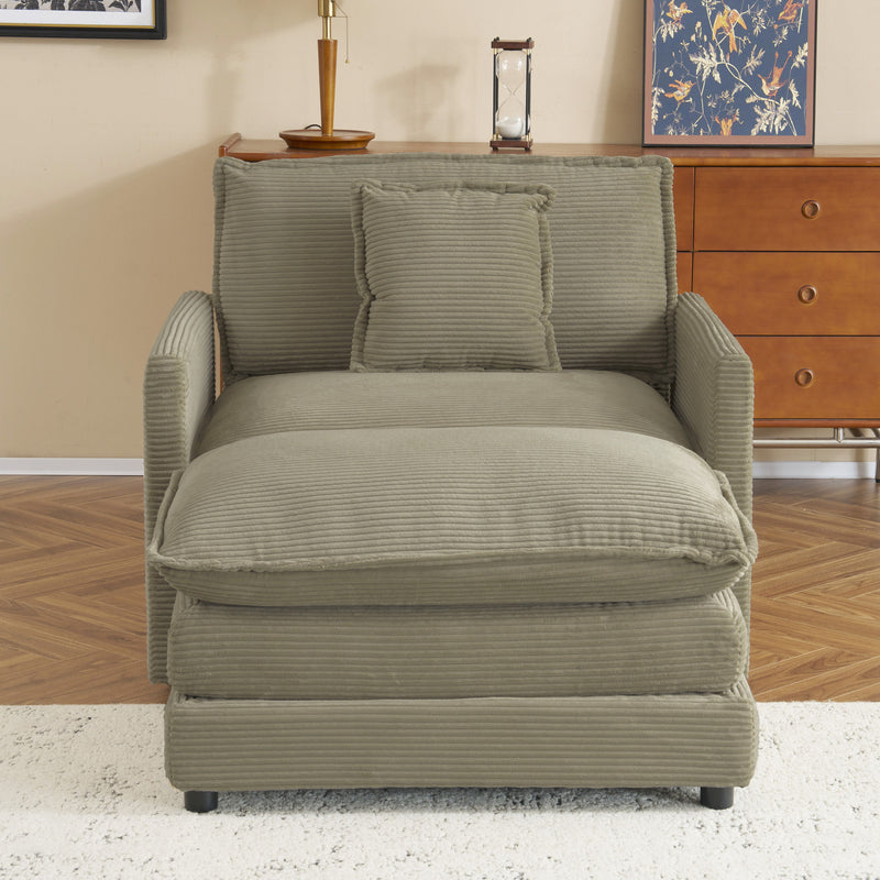 Modern Modular Sofa With Side Storage Pockets For Living Room