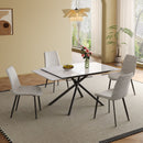 Modern Retractable Sintered Stone Dining Table