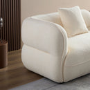 Sectional Sofa With Durable Fabric, Solid Wood Frame, And High Density Sponge Fill