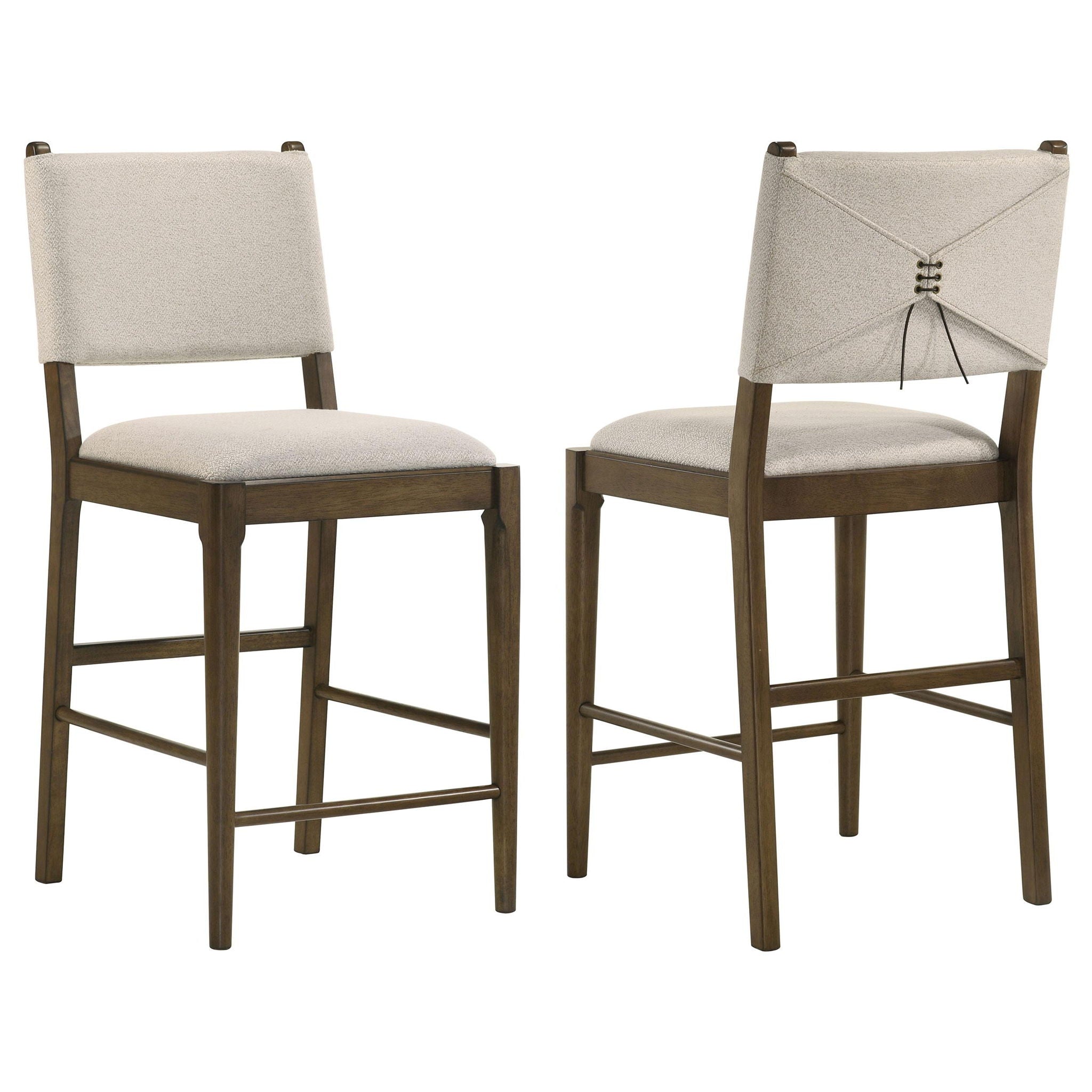 Ottowa Upholstered Counter Side Chair Brown (Set of 2) - Atlantic Fine Furniture Melbourne FL