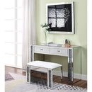 Noralie - Vanity Desk - Mirrored & Faux Diamonds - Atlantic Fine Furniture Inc