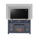 Americana - 66 In Fireplace TV Stand For TVs Up To 80" - Blue