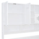Daybed With All-In-One Cabinet And Shelf