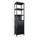 Storage Cabinet With Tall Linen Tower, Multifunctional For Bathroom