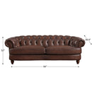 Newport - Leather Sofa - Caramel