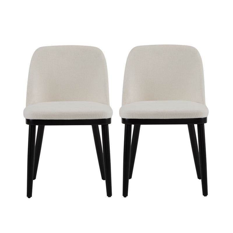 Modern Dining Chair With Curved Backrest