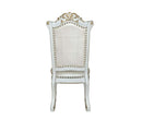Vendom - Side Chair (Set of 2) - PU & Antique Pearl Finish - Atlantic Fine Furniture Inc