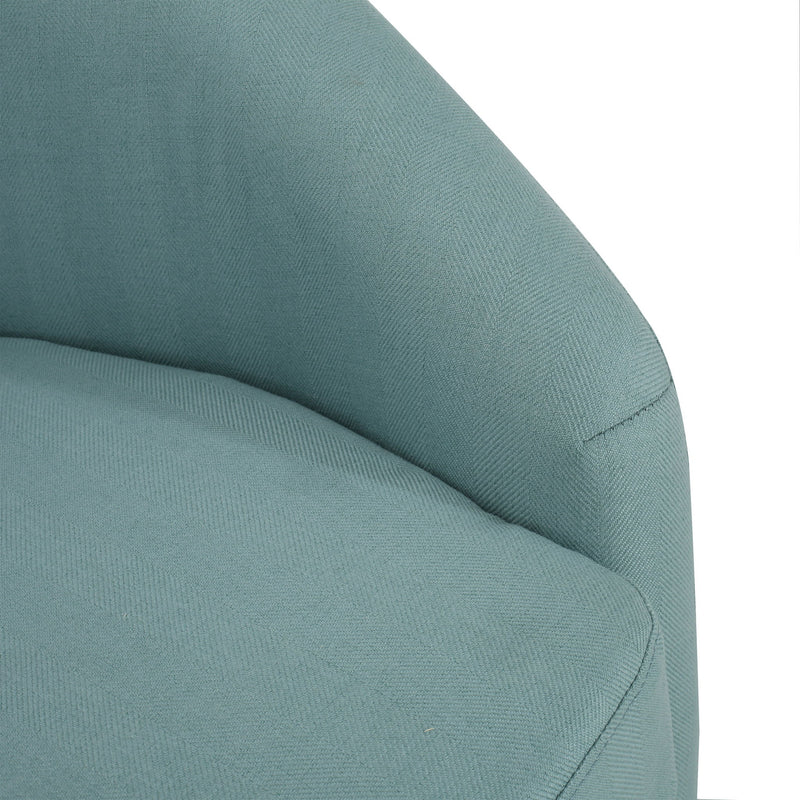 Contemporary Swivel Glider Chair With 360 Degree Rotation