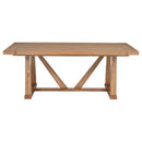 Middleton - 106" Extension Leaf Dining Table - Natural Brown