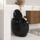 Modern Egg Shape Toilet 1.28 Gpf Single Flush Ceramic