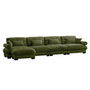 Super Comfort Oversized Modular Sectional Sofa With Movable Ottoman