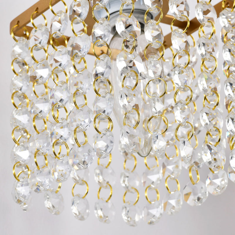 4 Light Bathroom Light, Modern Vanity Lights With Crystal Shade, Vintage Light Fixture Bathroom Over Mirror Wall Lights For Kitchen Dinning Room Bedroom Hallway (Does Not Include Light Bulbs) - Gold