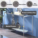 Adelrik - Accent Table - Glass & Chrome Finish - Atlantic Fine Furniture Inc