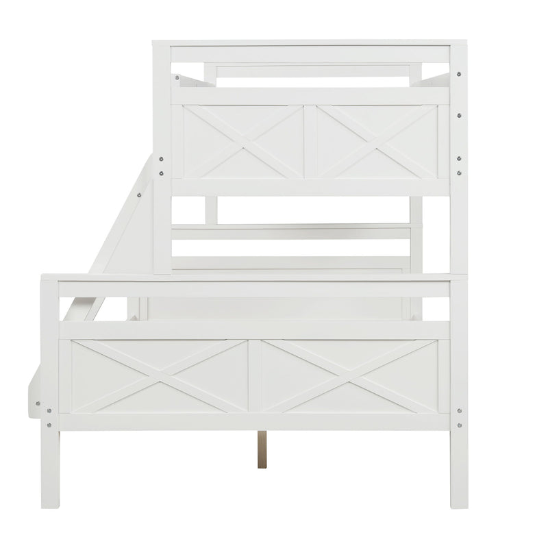 Bunk Bed With Ladder, Safety Guardrail, Perfect For Bedroom