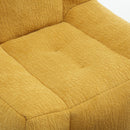 Modern Indoor Fluffy Bean Bag Chair With Memory Foam And Ottoman, Super Soft