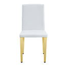 Elegant Upholstered Chairs With Metal Legs