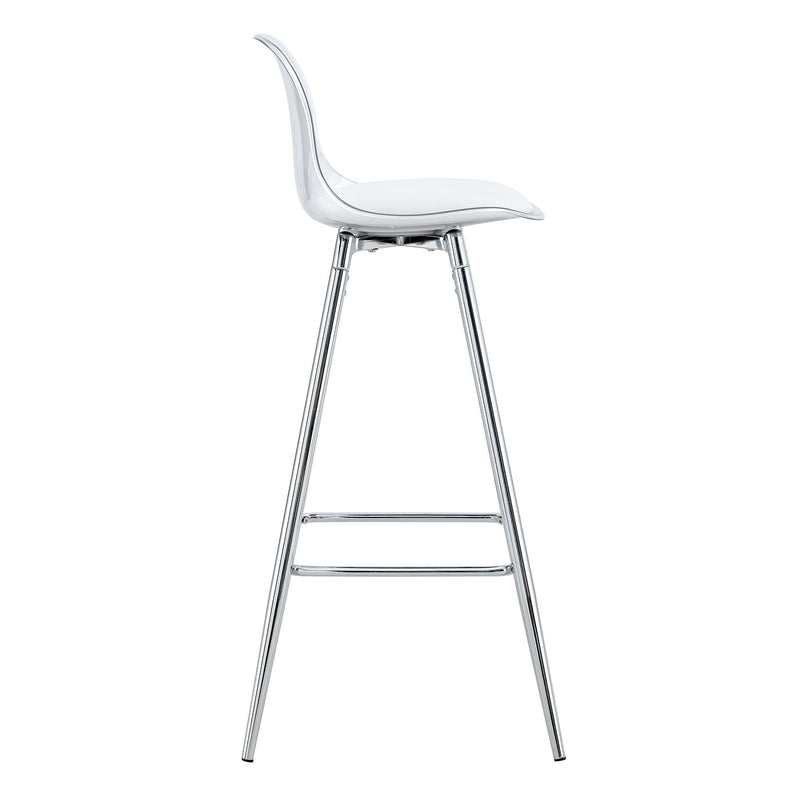 Stylish Upholstered Bar Chairs With Metal Leg