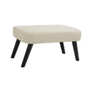 3 In 1 Foldable Linen Chaise Lounge With Adjustable Backrest