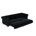 3 In 1 Convertible Sleeper Sofa Bed With Movable Ottoman