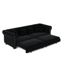 3 In 1 Convertible Sleeper Sofa Bed With Movable Ottoman