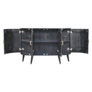 Quad - T Bar Cabinet - Ash Black