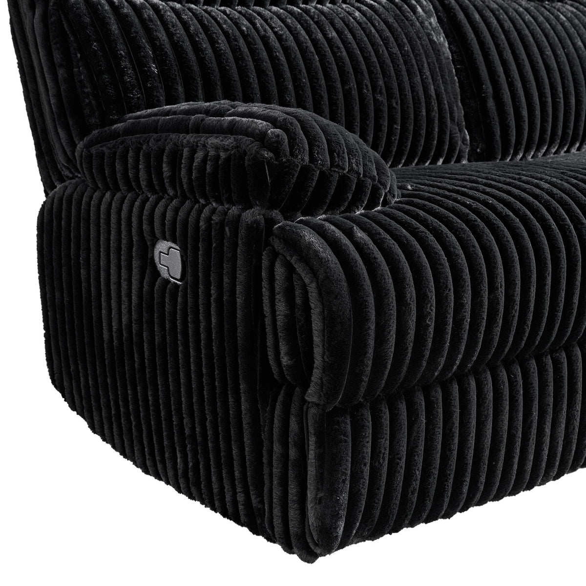 Admiral Living Room Set in Black by Elements International, view 6