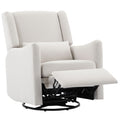 Wide Wingback Swivel Rocker Recliner Chair For Living Room