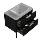 Elena - Modern Bathroom Vanity With Sink With Ample Storage, 2 Soft Close Drawers