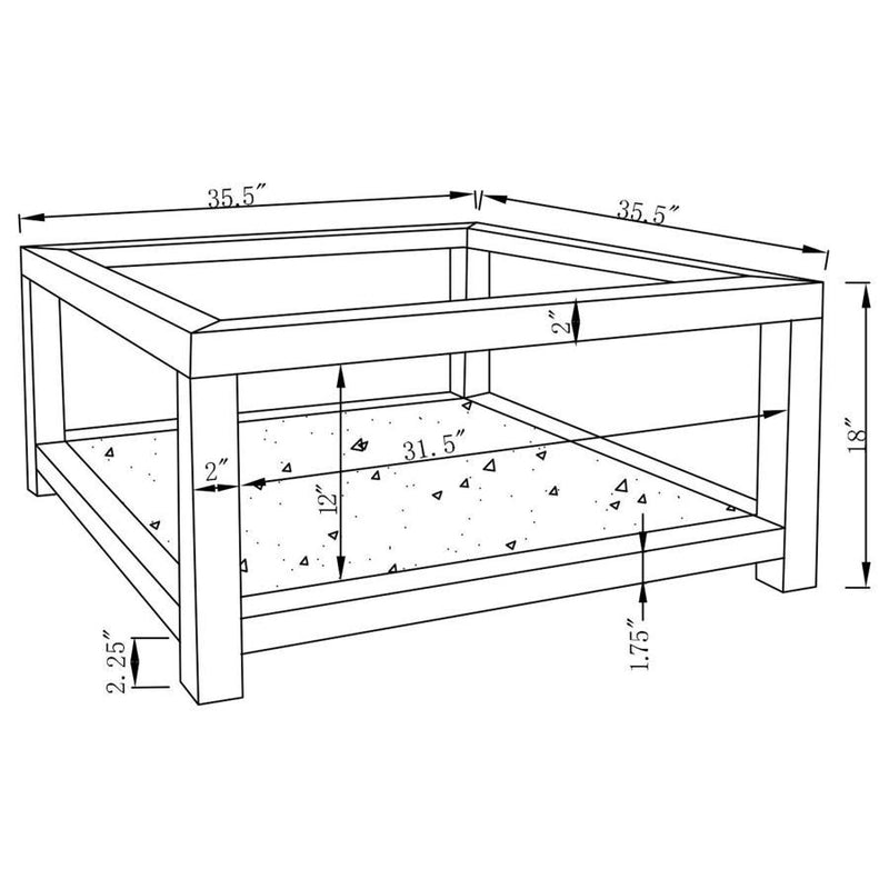Valentina - Mirrored Coffee Table Set