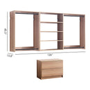 Devi - Wall Mounted Wood Closet System With Modular Units