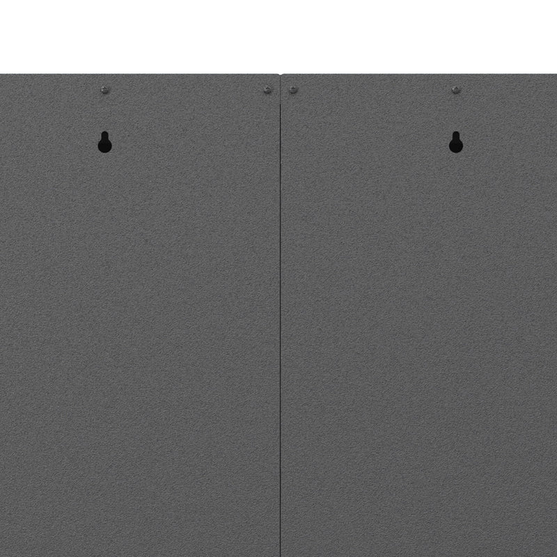 Metal Wall Mounted Tool Storage Cabinet With 2 Locking Doors, Adjustable Shelf, And Drawer