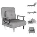 3 In 1 Convertible Folding Sofa Bed With Adjustable Backrest And Pillow