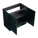 Contemporary Freestanding Bathroom Vanity With Resin Sink & Soft-Close Cabinet Doors