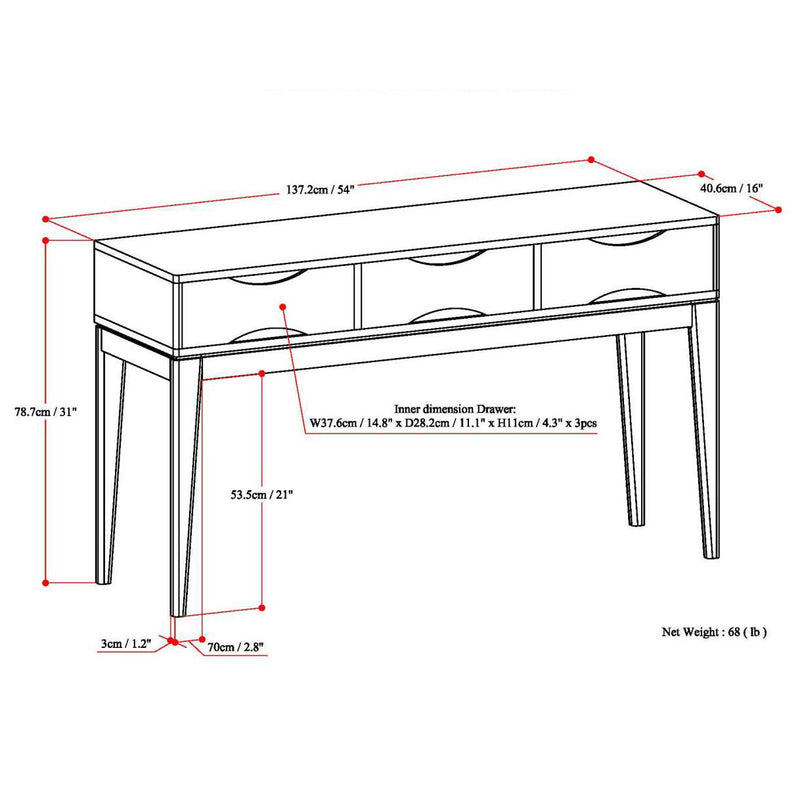 Harper - Handcrafted Console Sofa Table