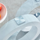 Contemporary Style Glass Top Coffee Table