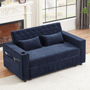 Pull-Out Sofa Bed Convertible Couch With Adjustable Backrest For Living Room