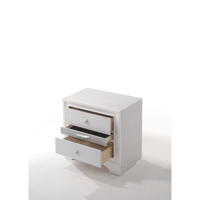 The Naima nightstand offers a sophisticated look, clean lines and contemporary style.