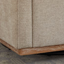 Modern Square Upholstered Swivel Accent Chair With Metal Base