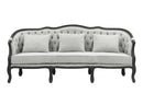 Samael - Sofa With 3 Pillows - Gray / Dark Brown